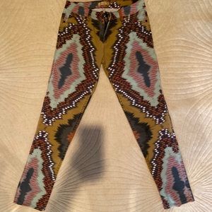 SANCTUARY cropped skinny fun print denim size 27